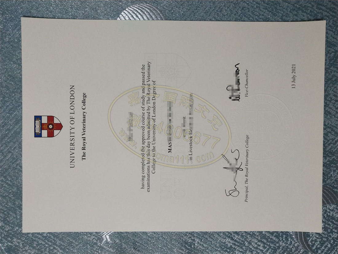 皇家兽医学院2021年学位证书实拍图（买英国大学毕业证渠道）