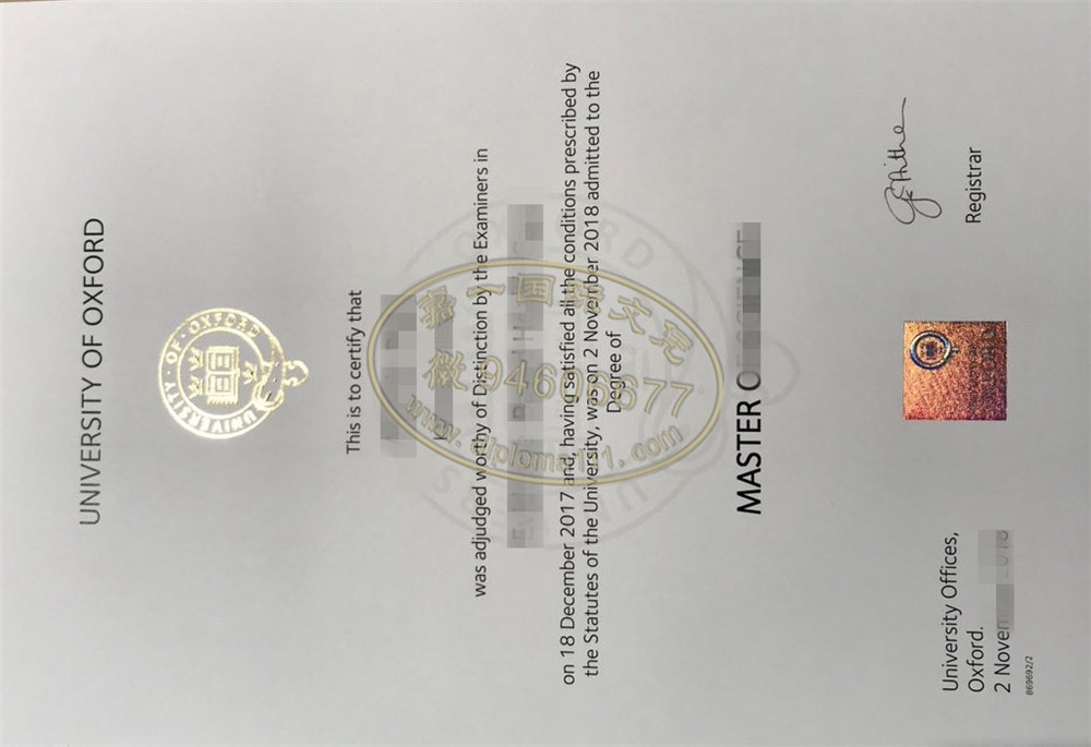 领取英国文凭案例|办理牛津大学学位证书成绩单渠道/