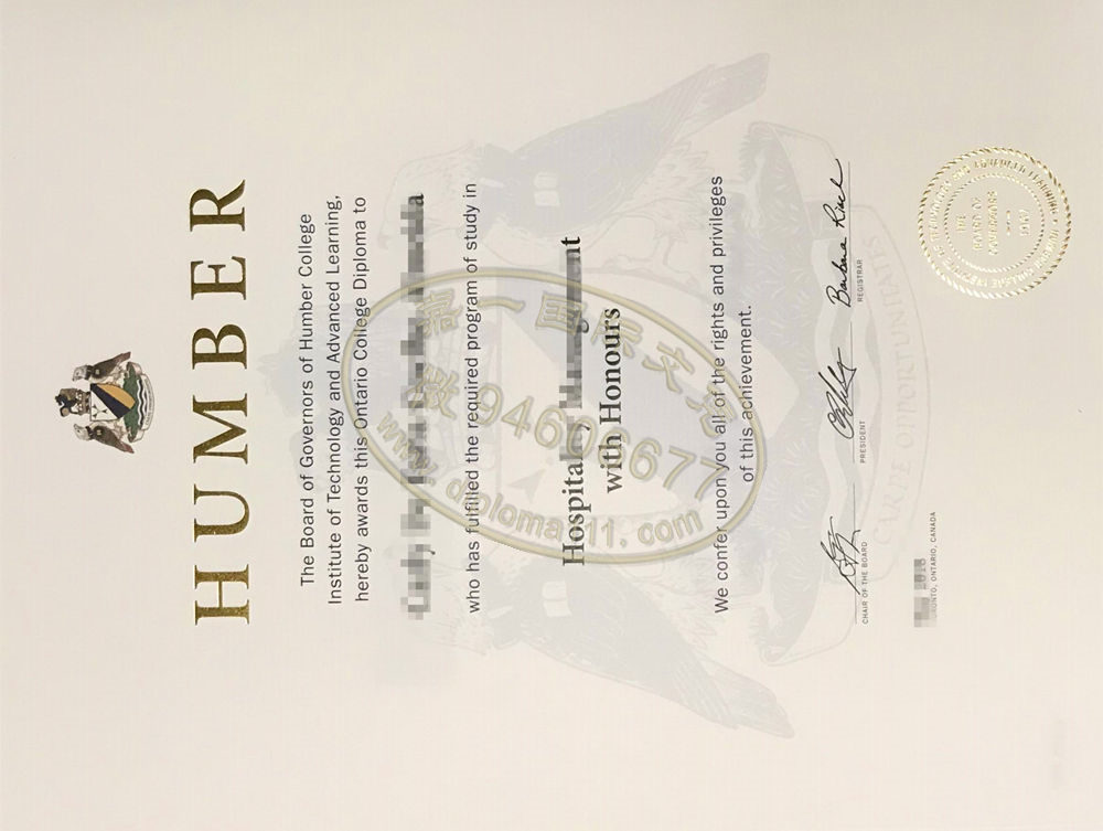 开模补回汉博学院毕业证，浅谈Humber