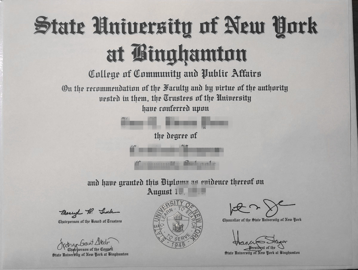 宾汉姆顿大学文凭购买途径,办理SUNY Binghamton学位证