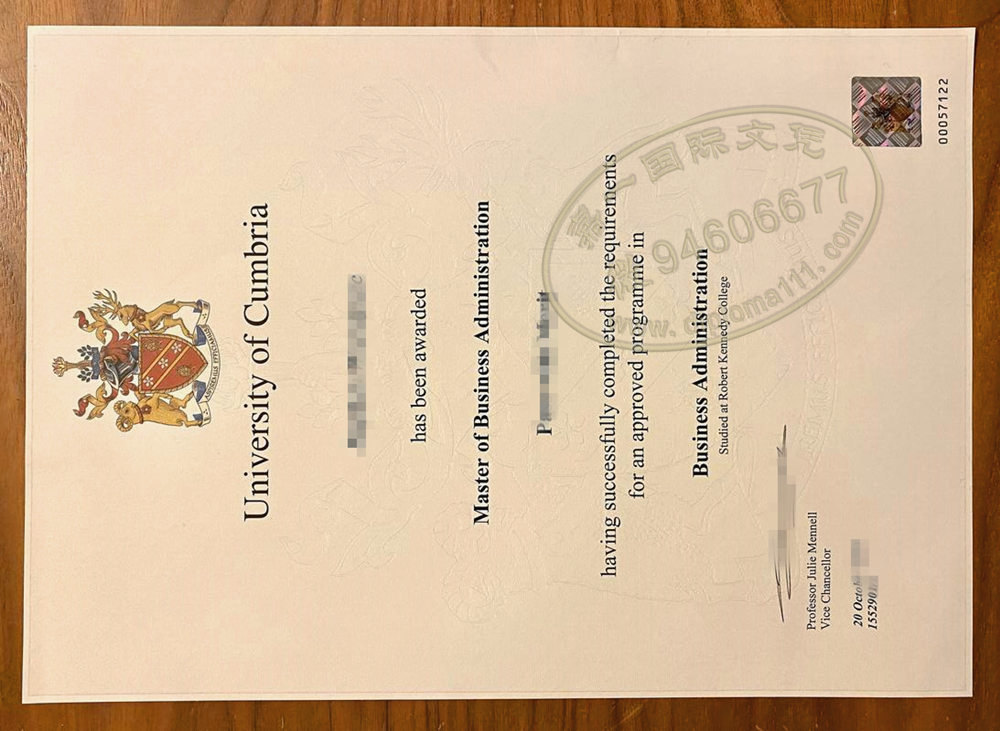 补办坎布里亚大学学位证|英国Cumbria文凭实拍图/