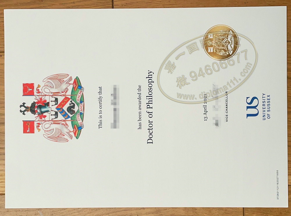 更新21年英国Sussex博士学位证or萨塞克斯大学文凭购买