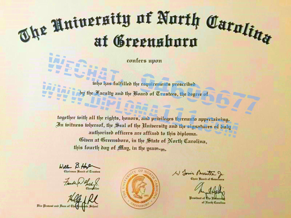 补办北卡罗来纳大学文凭学历|UNCG学位证办理|格林斯伯勒分校毕业证购买/