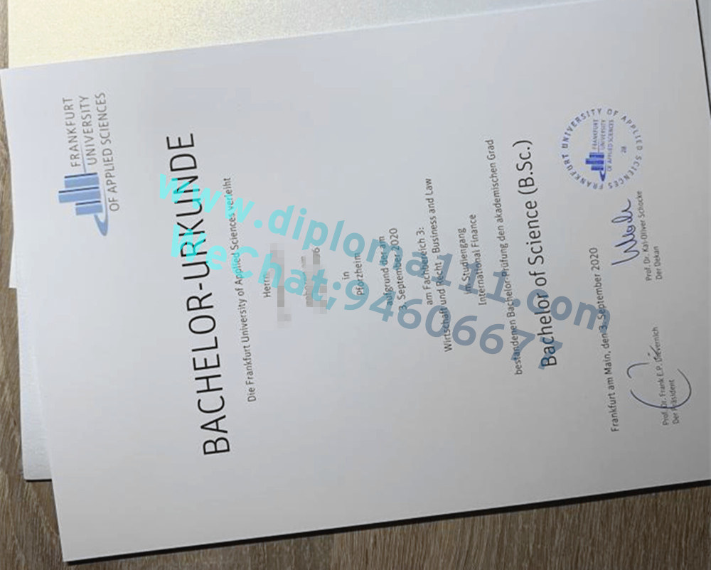 法兰克福应用技术大学文凭学位证版本|办理德国文凭学历流程