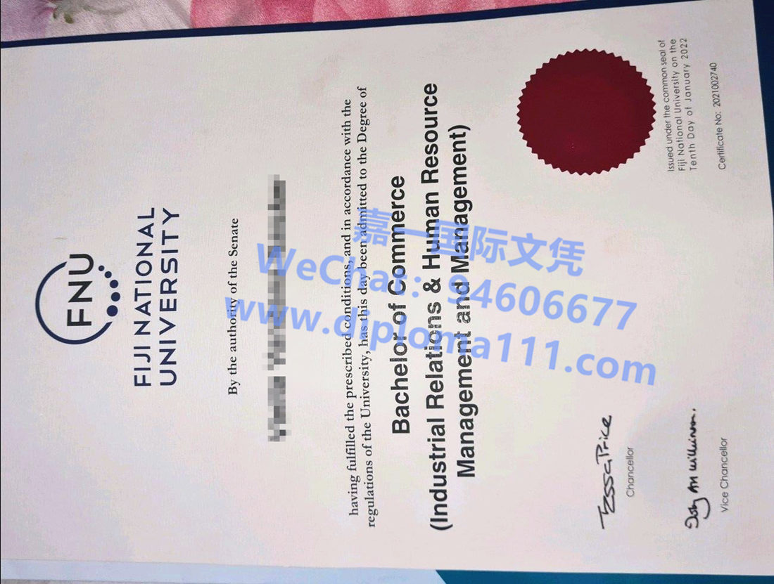 斐济国立大学毕业证样板图,购买斐济国立大学文凭证书途径