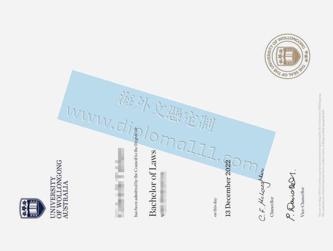 澳洲UOW挂科买学历指南,申请伍伦贡大学毕业证电子档价格