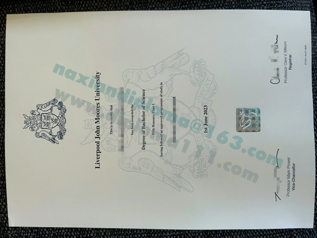 英国LJMU文凭补办攻略/展示利物浦约翰摩尔斯大学学位证模板