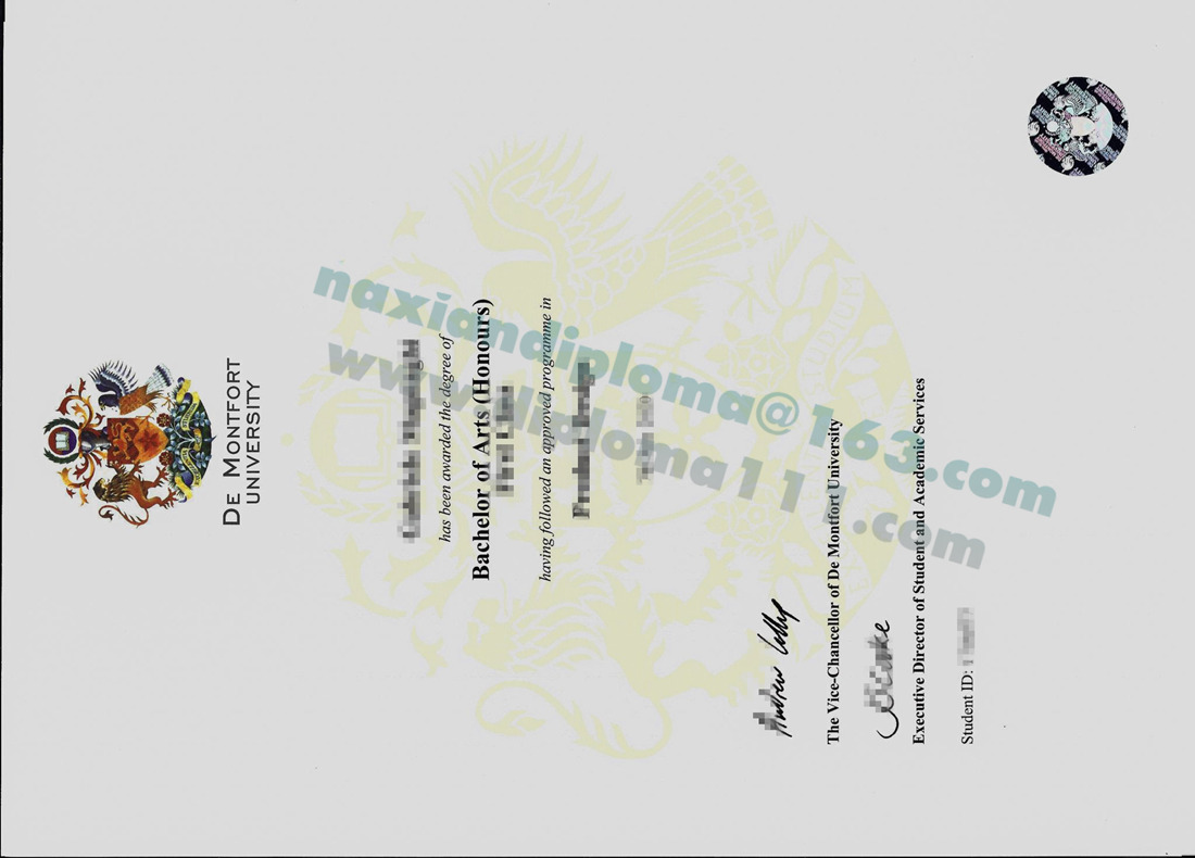 补办英国DMU文凭指南/德蒙福特大学学位证成绩单模板