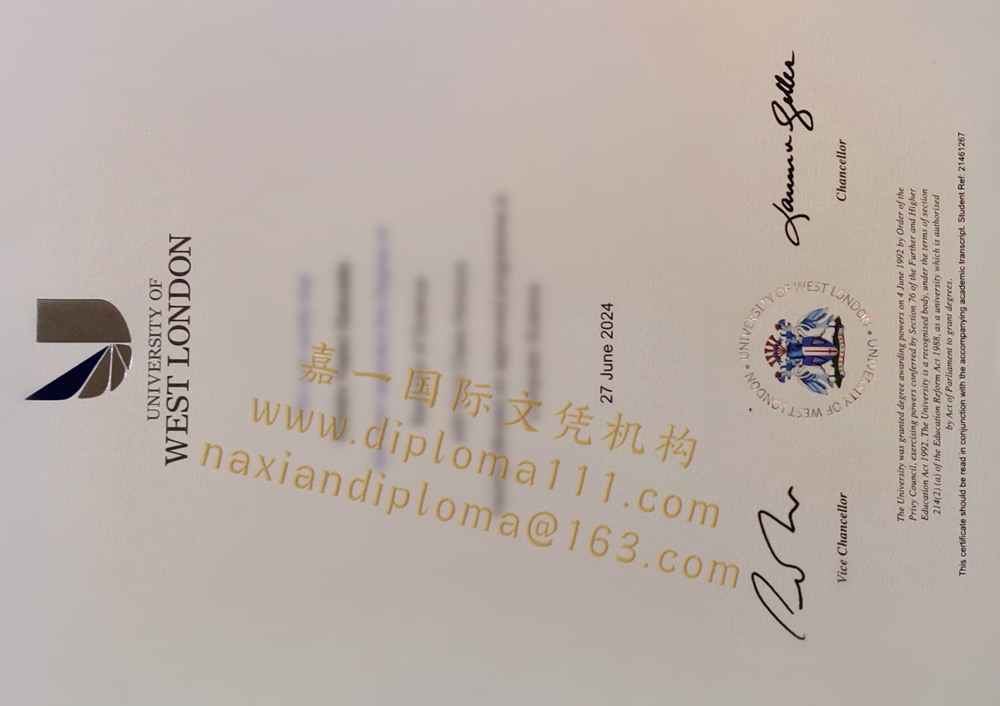2024年英国UWL毕业证与西伦敦大学文凭证书补办攻略来了