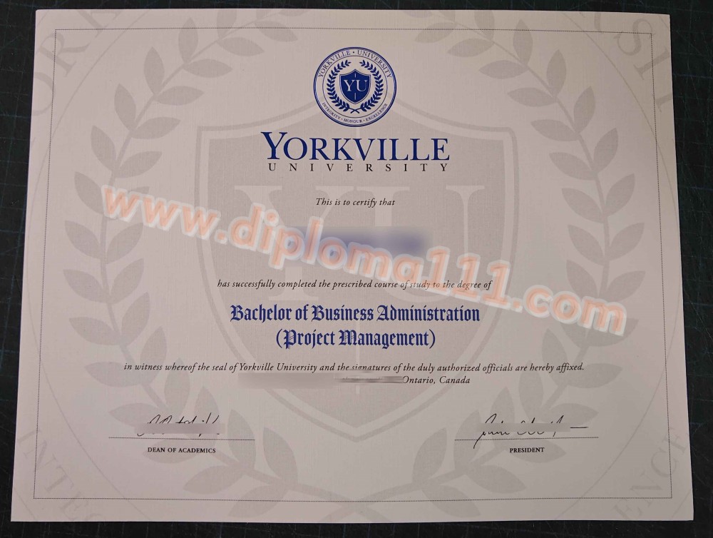 约克维尔大学毕业证成品Yorkville University文凭订购时间
