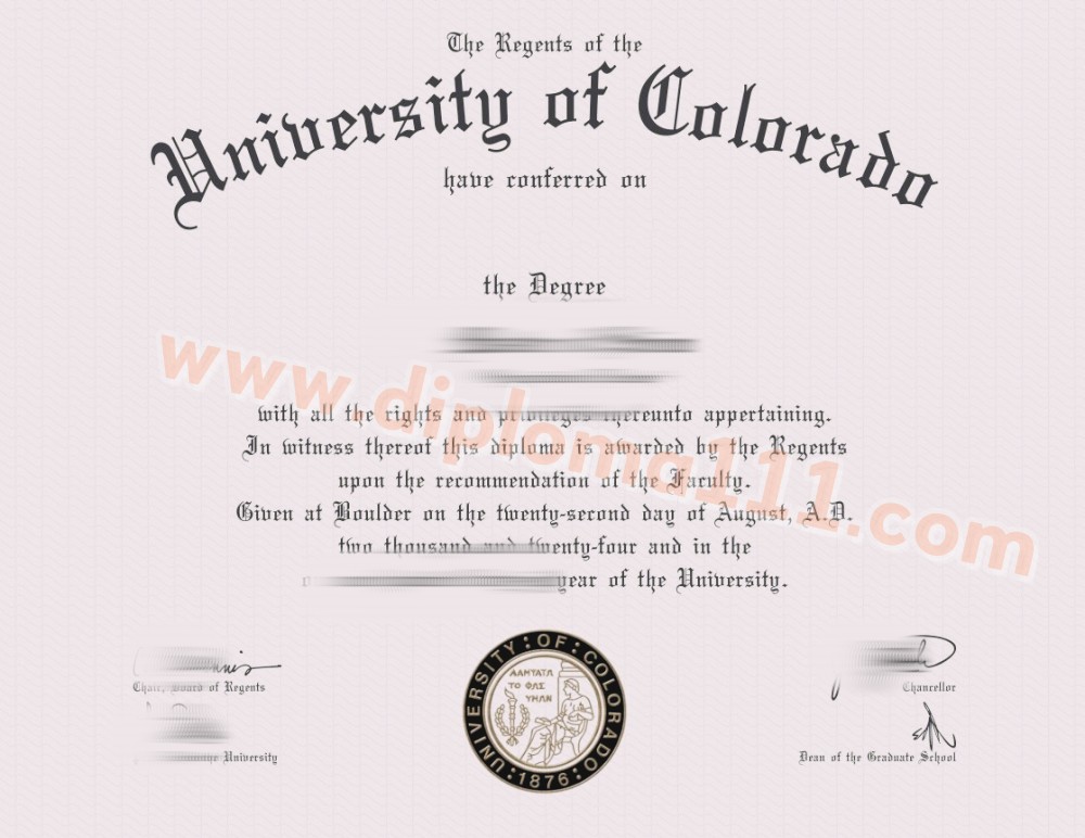24版科罗拉多大学毕业证#更新CU Boulder学位证签名#科罗拉多大学文凭定制