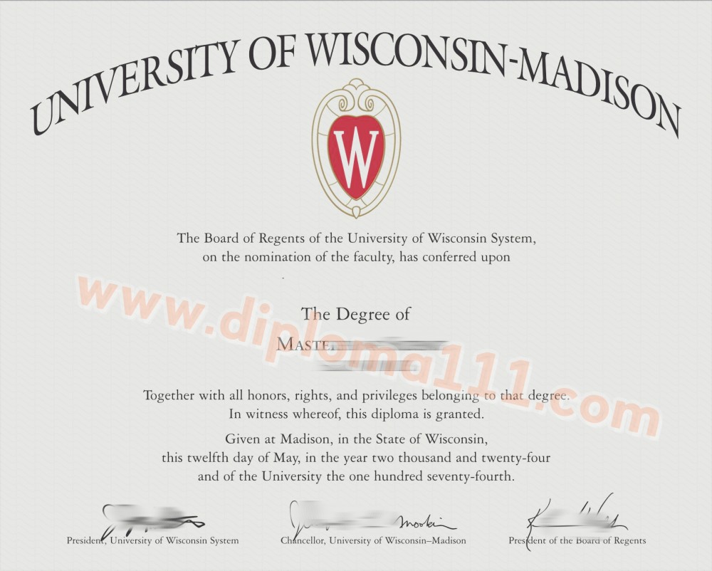 24版威斯康星大学麦迪逊分校电子毕业证#定制精仿UW–Madison文凭周期