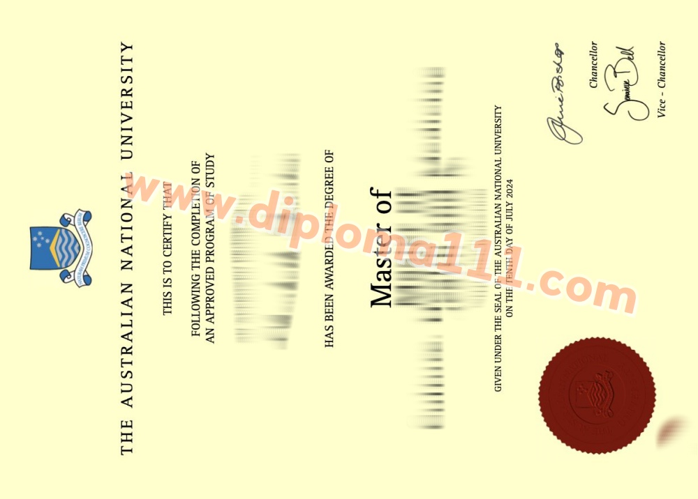 定制高仿澳洲ANU文凭图&补办澳大利亚国立大学学位证技术指导