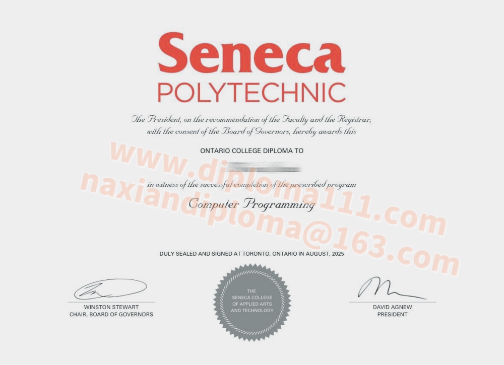 圣力嘉理工学院改版毕业证与Seneca Polytechnic degree不同之处