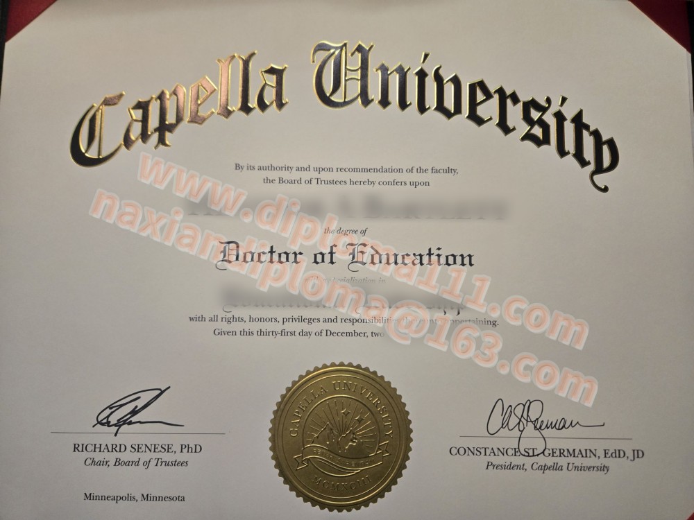 卡佩拉大学博士毕业证Capella University degree开模服务指南