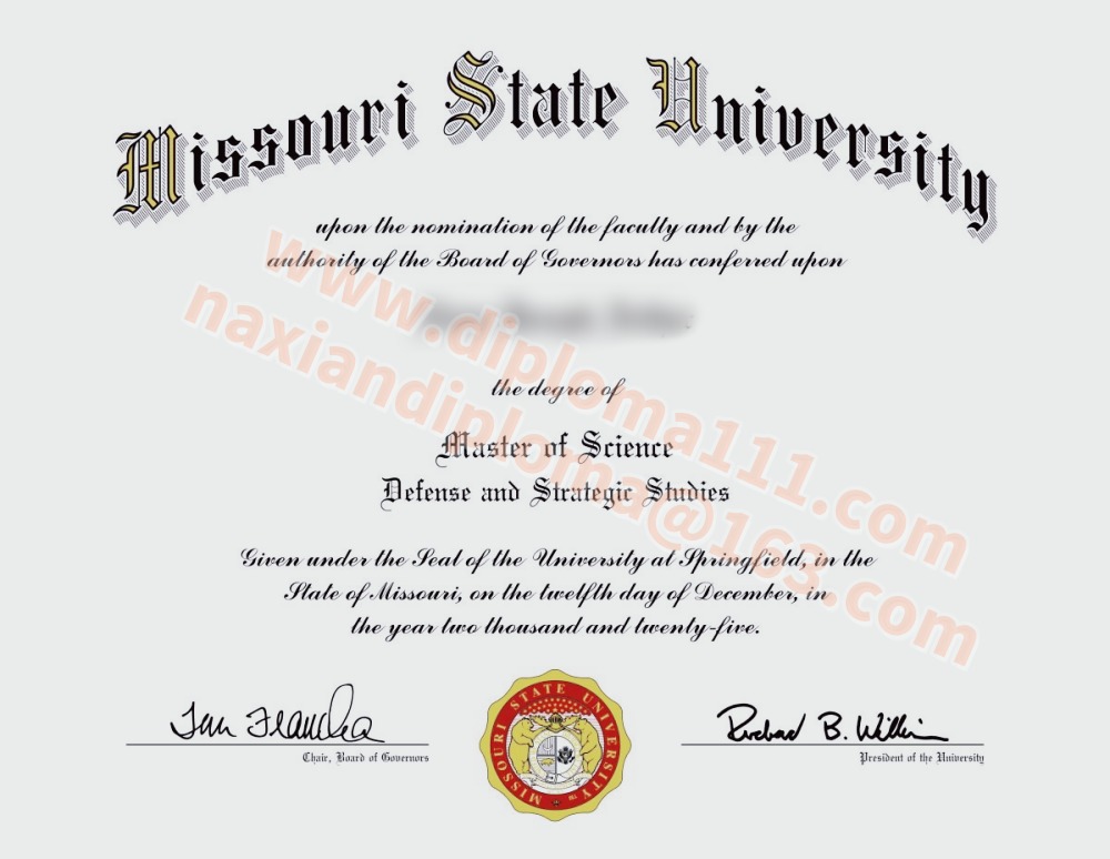 补办美国Missouri State文凭经历,密苏里州立大学毕业证紧急预案指南